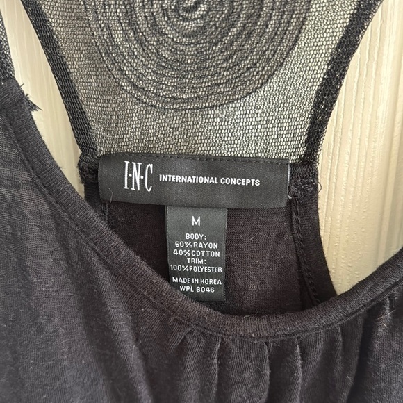 INC International Concepts Women's Tank Top in Black and Yellow - Picture 3 of 5